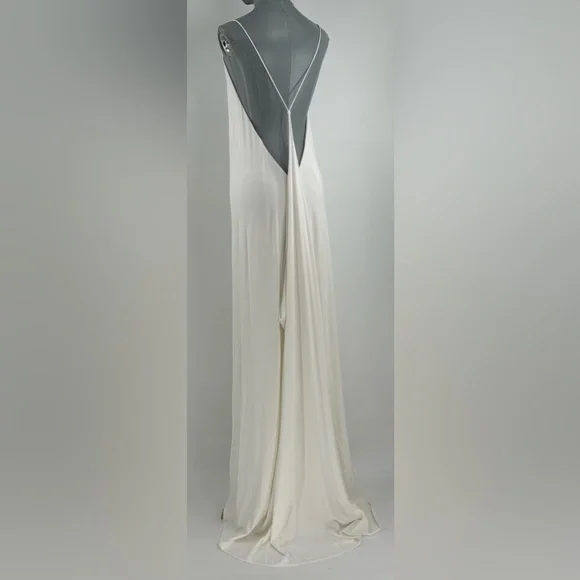 🆕 RAT & BOA 🧿 NWOT Amora Back Draped Jersey Dress, White - Sz M - Picture 9 of 16